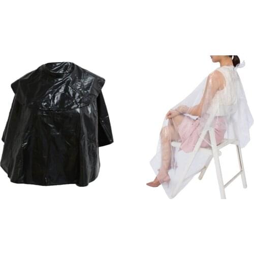51 Pieces Disposable Hair Cutting Cape Salon Gown Unisex Capes Hairdressing