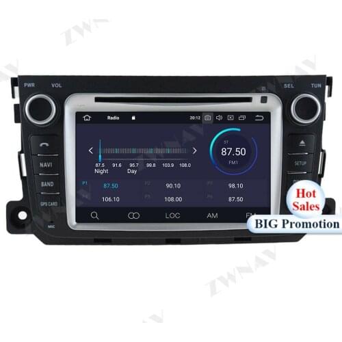 PX6 4+64G Android 9.0 Car Multimedia Player For Mercedes Benz Smart 2012-2015 GPS Navi Radio navi stereo Touch screen head unit