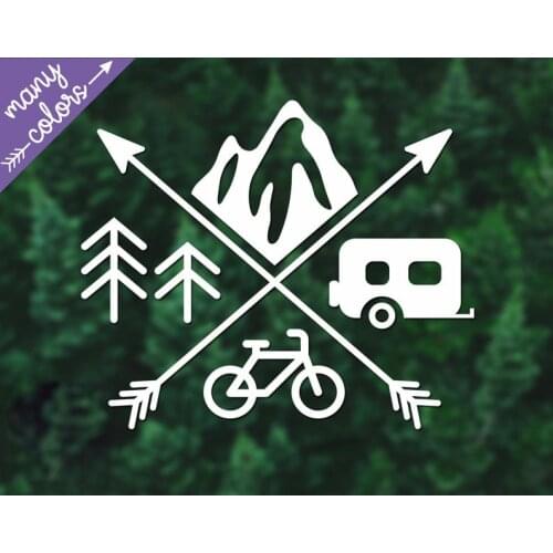 Free Shipping Adventure And Arrows Stickers For Cars Vinyl Sticker Auto Laptop Cars Door And Stickers Hood