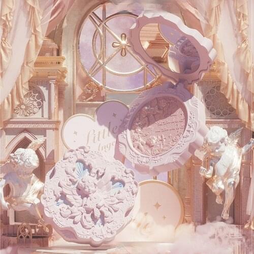 Flower Knows Little Angel Embossed Highlighter Diamond Glitter Brighten Three-dimensional Contour Powder Water Light High Light