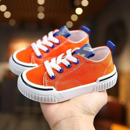 Orange Black Shoes Kids Chaussure Enfant Girls Boys Sneakers Casual Autumn Spring Breathable Flat Toddler Children scarpe bimba