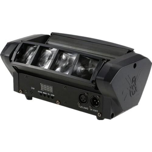 Mini LED Beam Spider Light 8x10W RGBW Moving Head Light LED Stage Lights Good For Bar DJ Disco Wedding Party Decoration LED Lamp