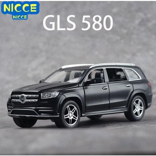 Nicce GLS 580 1:32 SUV models car Alloy pull back diecast cars light 6 door miniature Car adult collection gift