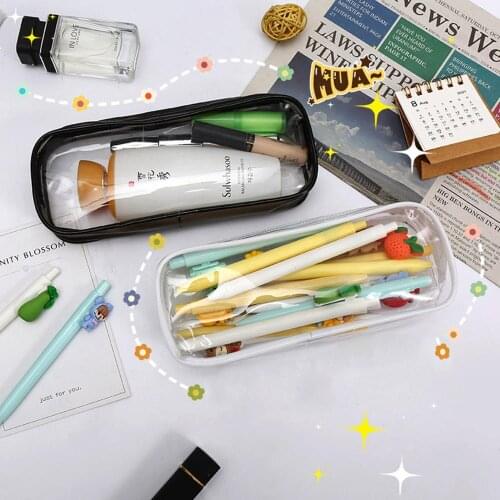 MOONBIFFY Transparent Pencil Cases