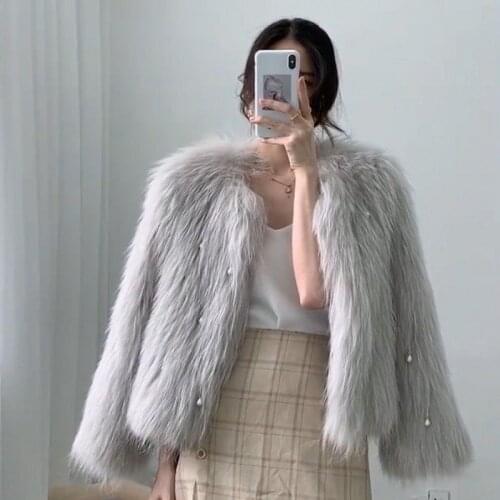 Autumn Winter 2021 New Women Soft Jackets Female Causal Fleece Plush Warm Coats Ladies Faux Fur Tops High Quality Clothing Q53