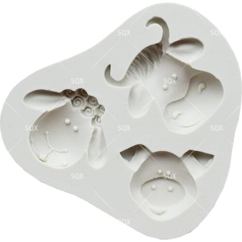 New arrival cattle / sheep / pig Cake Baking Molds,Moule Silicone,Cake Decorating Tools Pastry Tools Kitchen AccessoriesSQ16331