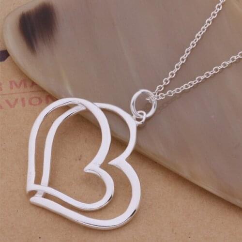 Wholesale High quality silver plated Fashion jewelry chains necklace pendant WN-148