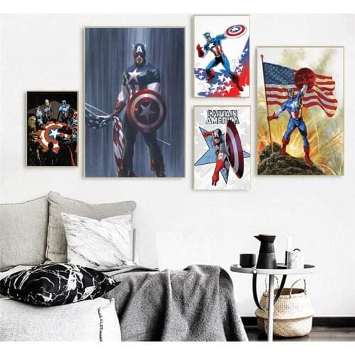 Full Square/Round Diamond Painting Marvel Superhero Captain America DIY Diamond Embroidery Sale Picture Mosaic Handmade Gift