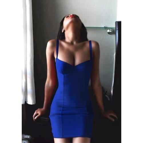 Sexyboutique bandage dress beautiful bandage dress built in bra V neck bodycon celebrity casual party vestidos