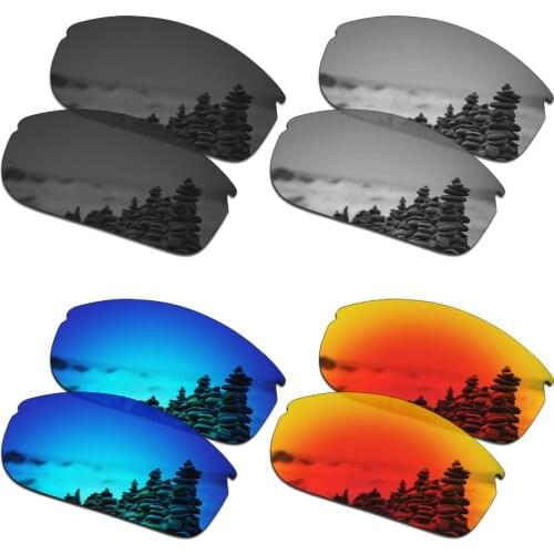 SmartVLT 4 Pairs Polarized Sunglasses Replacement Lenses for Oakley Commit SQ - 4 Colors