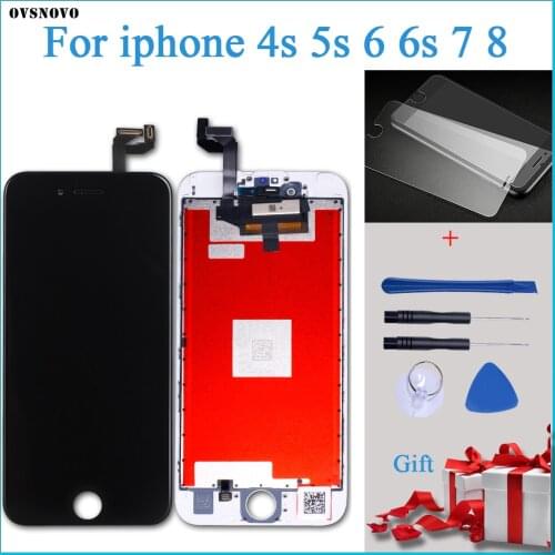 3D Touch LCD Replacement for iPhone7 6s 8 Screen Replacement Digitizer Assembly for iPhone 6 lcd display No Dead Pixel +Gifts