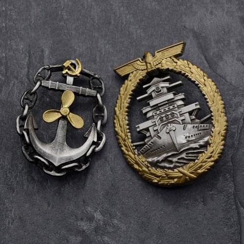 Soviet Union Ocean Navy Medal Russia Military USSR Mechanic Insignia Badge Pin Brooch Collection Gifts