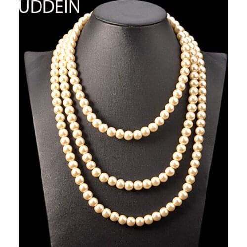 UDDEIN Pearl Necklaces For Women