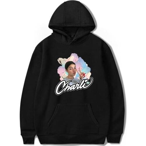 Streetwear Hoodies Charli Damelio Women Kawaii Hoodie Pink Clothing Men Clothes 2020 Moletom Sudaderas Mujer Winter Coats Women