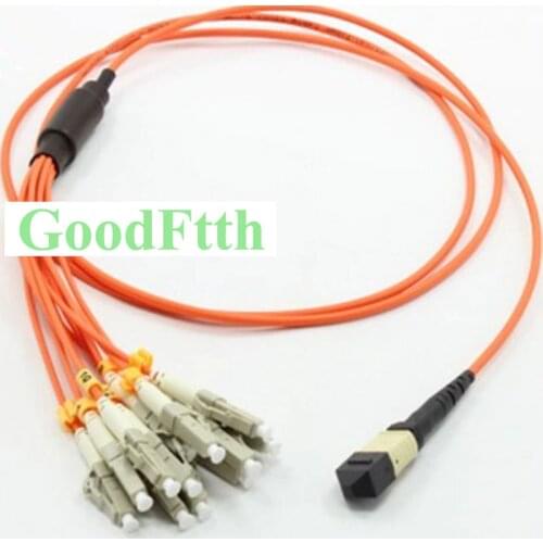 Fiber Patch Cords Female MPO-LC Multimode 62.5/125 OM1 12 Cores GoodFtth 20-50m
