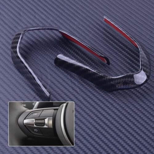 2pcs Car Steering Wheel Covers Decoration Frame Cover Trim Fit For BMW M3 M4 M5 1 3 Series X5M Styling Accessories