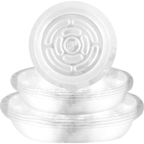 Promotion! 18 Pack Clear Plant Saucers Plastic Drip Trays Flower Plant Pot Saucers for Holding Flower Planter Garden Pot 15/20/2