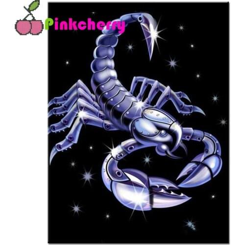 Scorpion 5D DIY Diamond Painting Full Square Round Drill mosaic cartoon animal Diamond Embroidery gift home decor k1000