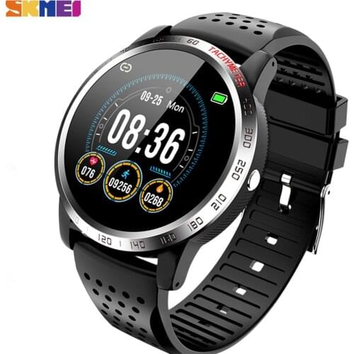 SKMEI Sport Men Watches Heart Rate Blood Tracker Mens Wristwatches IP67 Waterproof Call Remind Male Watch Clock reloj hombre W3