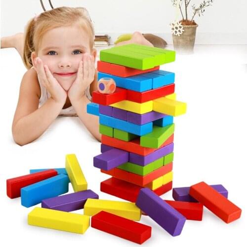 D601 ju wood quality goods increase layer cascade folds fold number tall blocks 51 color desktop interactive games to play