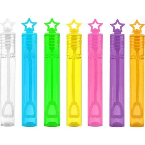 New 7 Colors Empty Bubble Soap Bottles Wedding Birthday Party Bubble Maker Decoration Children Baby Bath Outdoor Bubble Toy