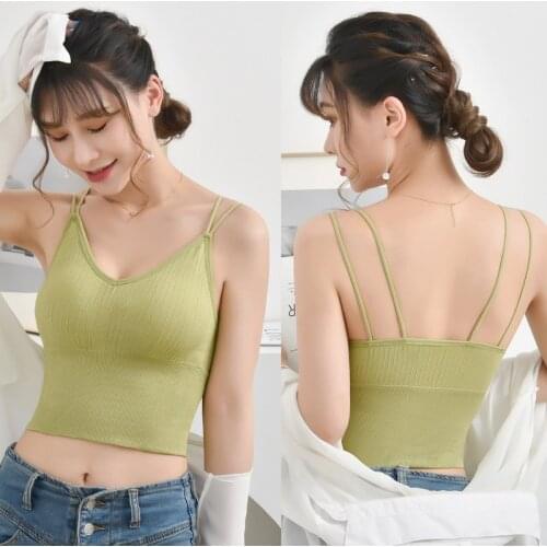 Sexy Crop Tops Women Tank Top Female Vest Comfort Seamless Underwear Sleeveless Camis Top Female Camisole Femme