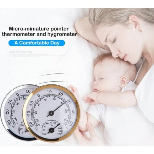 Wall Mounted Temperature Humidity Meter Thermometer & Hygrometer For Sauna Room Household "