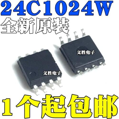 New and original AT24C1024W-10SU-2.7 -10SI-2.7 24C1024W SOP8 Patch SOP8 wide-body, memory, the operational amplifier microcontr