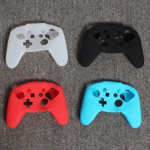 Newest Anti-slip Silicone Gamepad Joypad Rubber Protective Skin Cover Case For Nintend Switch Pro NS Controller Protection Shell