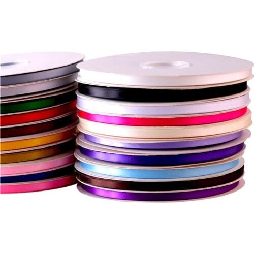 5Yards/Roll silk satin ribbon DIY Grosgrain Ribbons Bow Gifts Card Wedding Party DIY Decoration Gift packaging accessories 12mm