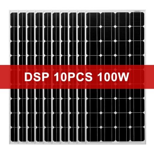 Dokio 1000w 12V Monocrystalline Tempered Glass Solar Panel For Home Waterproof 18V Solar panel China