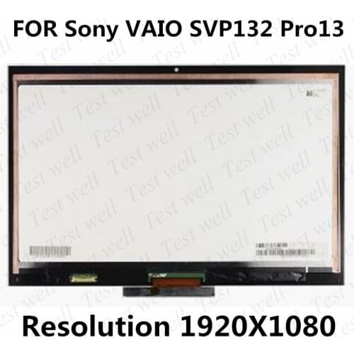 New 13.3" FHD LCD LED Touch Screen Assembly VVX13F009G00 VVX13F09G10 For Sony Vaio Pro 13 SVP132 SVP 132 SVP132A1CW SVP132A1Cl