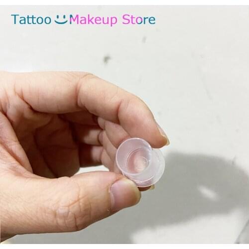 200Pcs Disposable Tattoo Ink Cup S/M/L Microblade Tattoo Ink Ring Dispensing Container Professional Eyebrow Tattoo Accessories