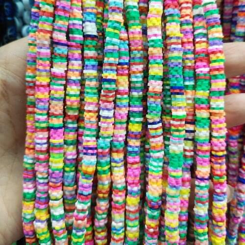 4mm 5mm 6mm 8mm Clay Spacer Beads Strand Color Spacer Pad Flower Shaped Spacer Beads Loose Beads Ceramic Flake Beads