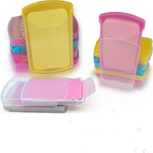 50pcs/ Box Travel Portable Disinfecting Paper Soaps Washing Hand Mini Disposable Scented Slice Sheets Foaming Soap Case Paper