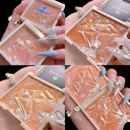 Diamond Highlight Palette Glitter Brightening Repairing Partial Flashing Mashed Potato Highlighting Trimming Face Makeup TSLM1