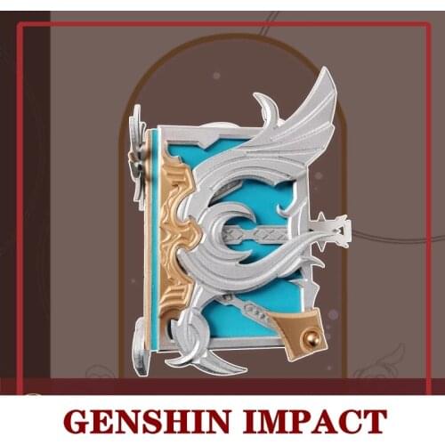 Anime Cosplay Game Genshin Impact Klee Ningguang Five-Star Weapon PVC Magic Book Halloween Props Adult Toys Christmas Gift