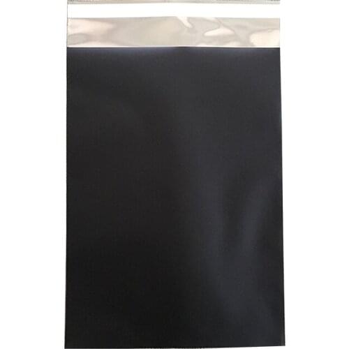 Black poly mailer bag C5 162x229mm black mailing bag 7x10 matte black poly mailer