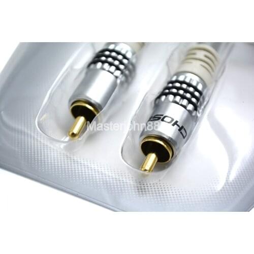 Choseal Stereo Digital Coaxial Audio Video RCA 1M Gold-Plaed Pin For Amplifier/Hifi/AV/TV/CD/DVD/Video