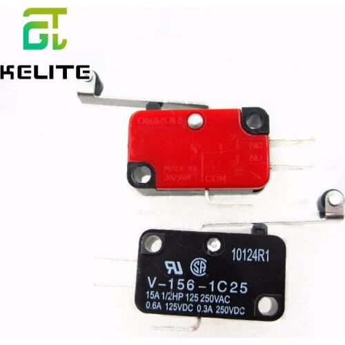 HAILANGNIAO 10PCS SILVER CONTACTS high quality micro switch V-156-1C25,snap action switch