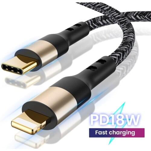 20W PD USB Type C Cable for iPhone 12 11 Pro XS Max 8 7 plus QC3.0 Fast Charging Charger for MacBook iPad Type-C Data Wire Cord