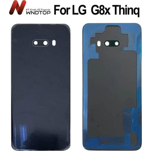 For LG G8X Thinq Battery Cover Case Rear panel Replacement 6.4" For LG G8X Thinq Back Glass LMG850EMW Battery Cover With Lens