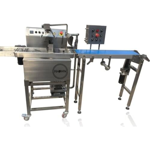 Stainless Steel Chocolate coating machine 30kg High Capacity Enrobing Chocolate Machine Make Equipment