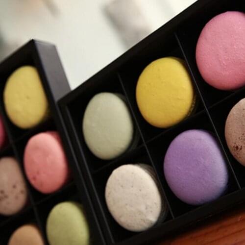 Open Window 12 Macaron Box Bakery Box for Biscuits Cookie Mooncake Packaging Paper Boxes Free Shipping LX1751