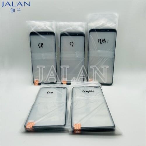 2PCS Repainted Glass With OCA For S21Ultra S21+ S20+ Note20 Ultra Note10 S10 S9 S8 Display Out Panel Repair Parts Change