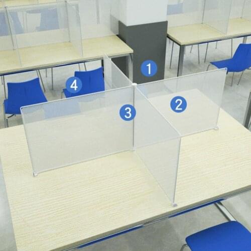 Office Desk Divider Bulletin Board Partition Screen Transparent Removable kindergarten Table Clear Message Board