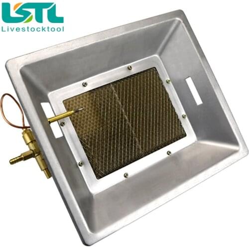 Manual Infrared Gas Brooder Heater Ceramics Catalytic Heating Hanging on the Wall for Poultry Chicken Coop Duck Piglet House