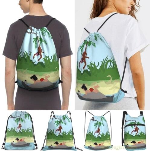 Jungle Book Men Purpose Drawstring Backpack Bags Women Outdoor Travel Backpacks Gym Training Swimming Fitness Bag