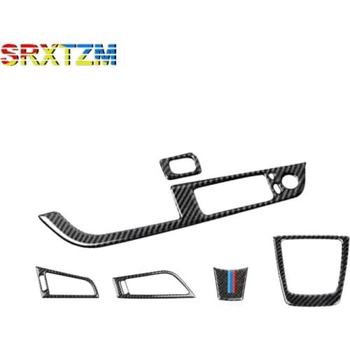 SRXTZM Car Styling For Bmw Z4 Interior Trim Steering Wheel Gearshift Panel Air Conditioner Outlet Stickers Car Accessories