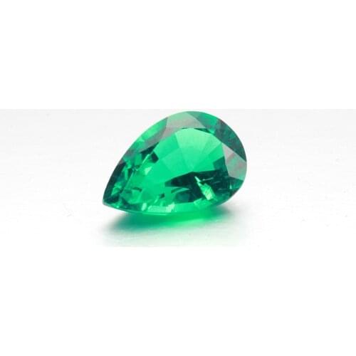 Starszuan Jewel 1pcs 7*10mm high quality hydrothermal emerald loose gemstone best price for jewelry setting